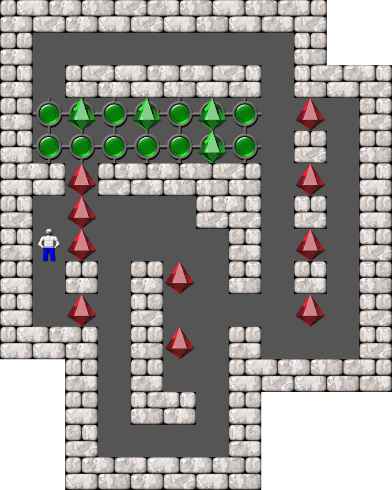 Sokoban Mass Remodel level 596